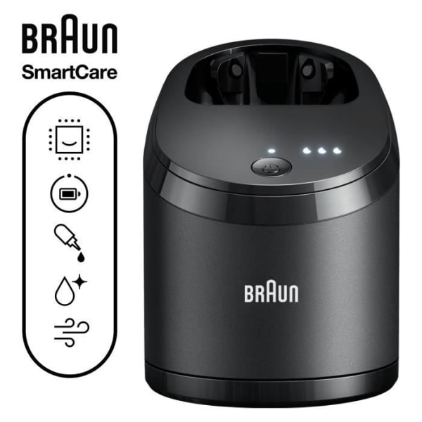 Braun SmartCare 5-i-1, svart, laddning, rengöring, kompatibel med serie 9 och 8, ren och förnyad patroner