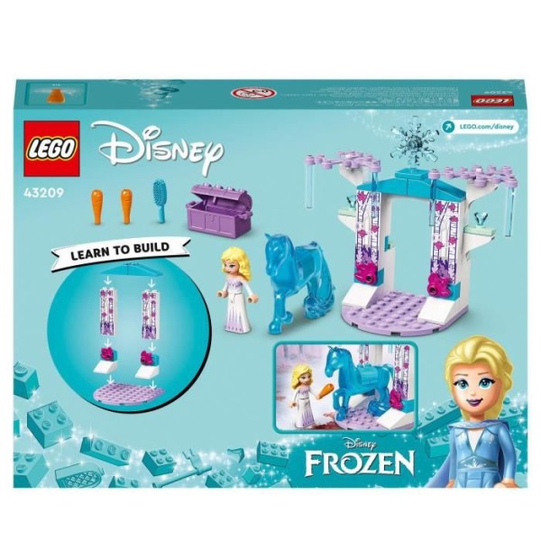 LEGO 43209 Disneys Elsa och Nokks isstall, byggbar fryst leksak