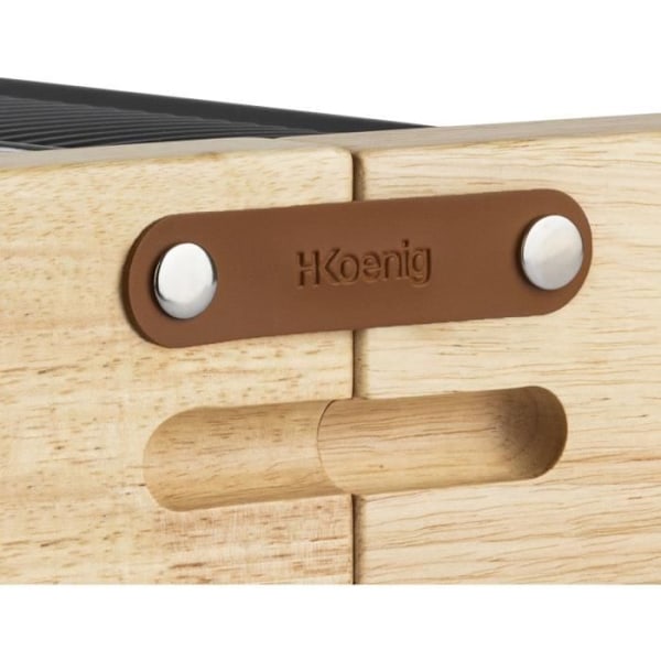 3 i 1 raclettemaskin WOD360 HKoeNIG: raclette + matlagningssten + grill - 8 personer - Tillagningsyta 41,5 x 21,2 cm - 1400W
