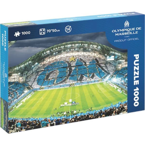 2D-pussel - MEGABLEU - Olympique de Marseille - 1000 bitar - Ålder 14+