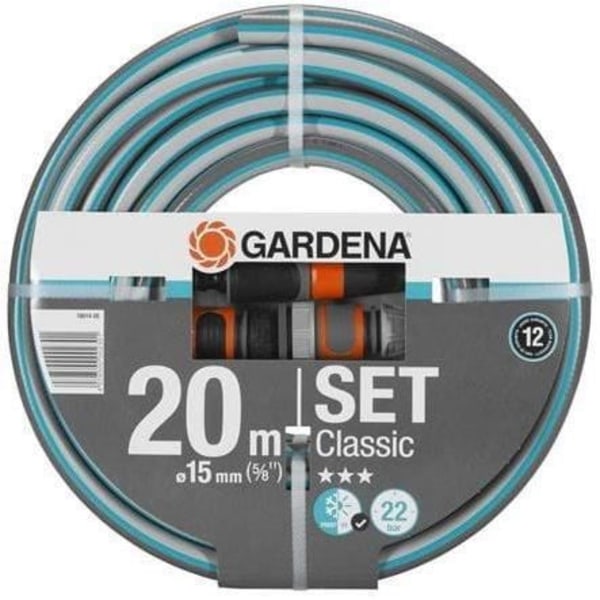 Trädgårdsslang klassisk GARDENA med tillbehör - diameter 15mm - 20m 18014-26
