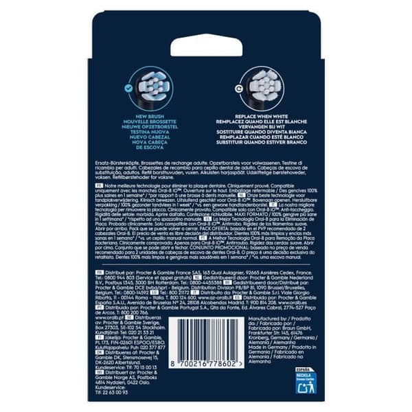 Borstar - ORAL-B - iO refills Gentle Care - 8-pack - Svart