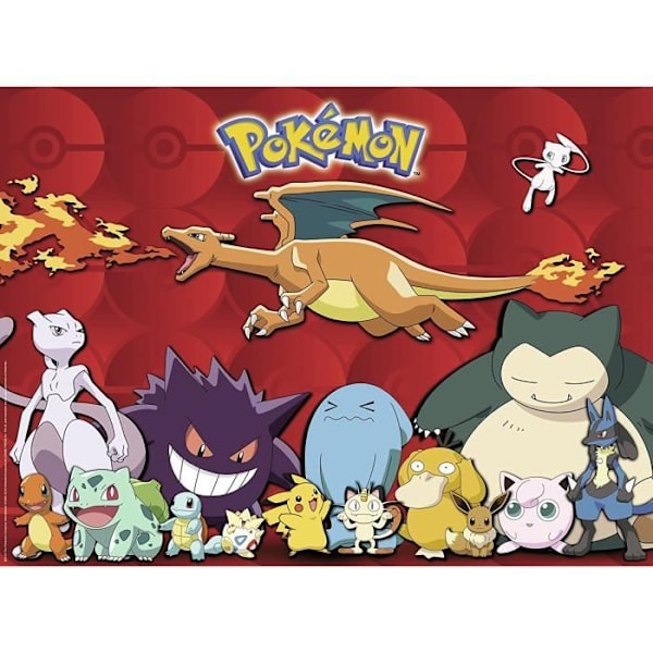 Pussel 100 XXL-bitar: Min favorit Pokémon go Unique Color Unique