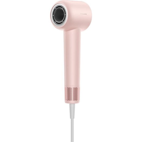 DREAME Hair Gleam Pink kompakt hårtork - Kraftfull 1600 Watt motor - 110 000 rpm - 4 torklägen