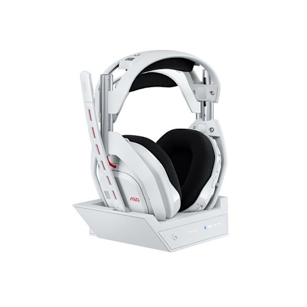 Gamingheadset - Trådlöst - Logitech G - Astro A50 Lightspeed Pro-G Graphene - Xbox, PS5, Switch, PC/Mac - Vit
