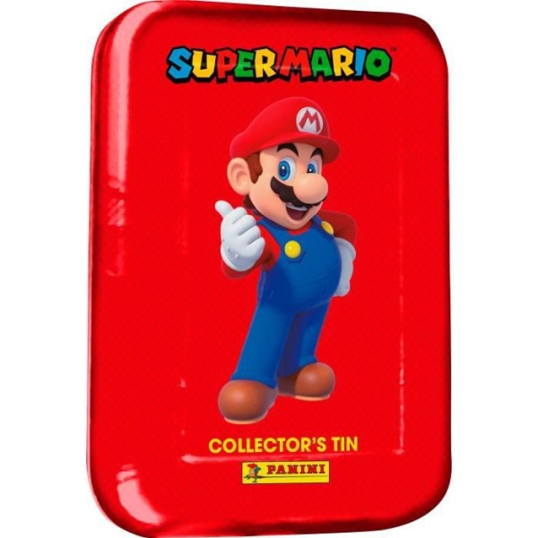 Super Mario Trading Cards - Metal Box 8 Pockets + 3 Limited Edition Cards