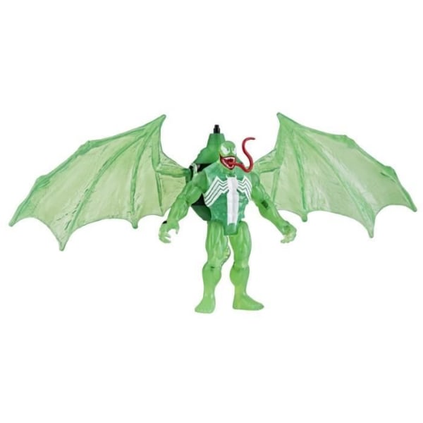 Grön Symbiote Hydro-Wings box set, 10 cm statyett med fordon, superhjälteleksaker för barn från 4 år och uppåt