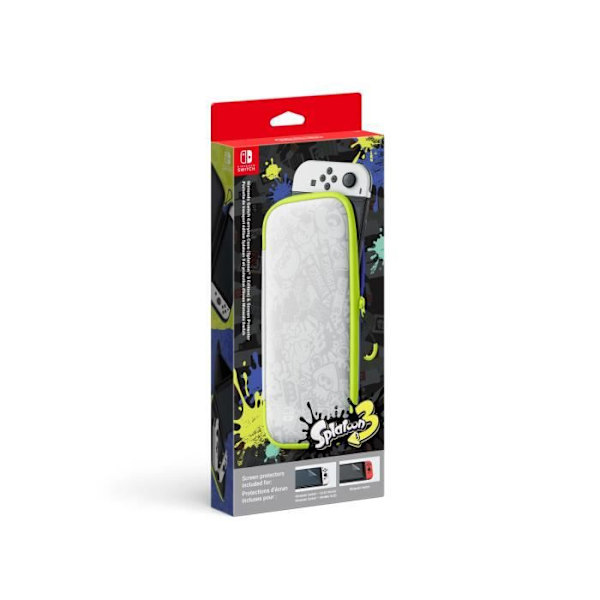 Splatoon 3 Edition-väska och Nintendo Switch-skärmskydd (OLED-modell)