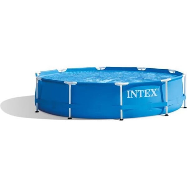 Intex metallram rund rörformig simbassäng (ø) 3,05 x (h) 0,76 m