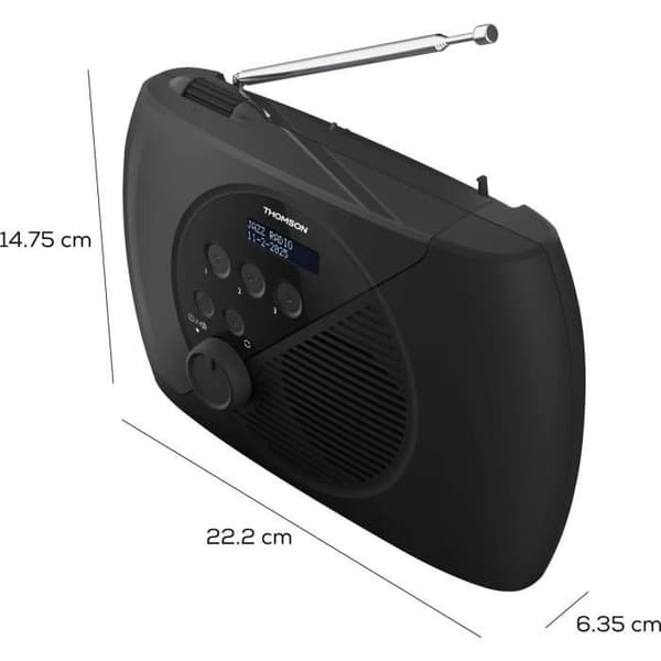 FM-radio - THOMSON - DAB - Grå och svart