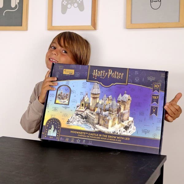3D-pussel - Upplyst Hogwarts slott - EXPLORA - 540302 - Harry Potter-licens - Ålder 8+