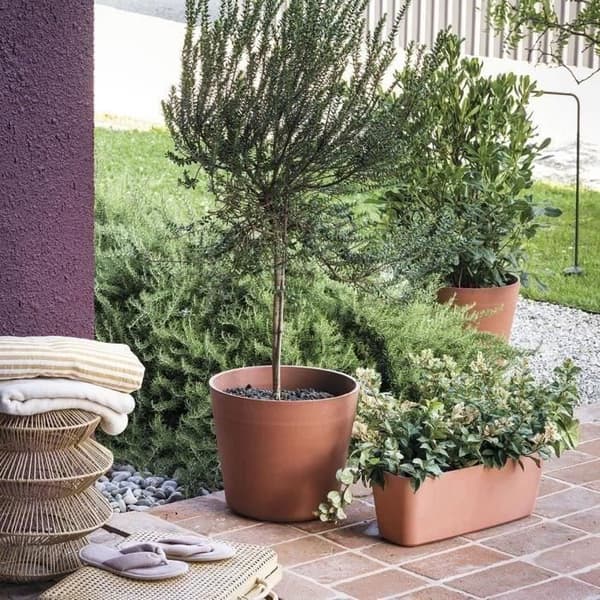 Blomkruka - DEROMA - Ursprung - 22,3 L - Terrakotta