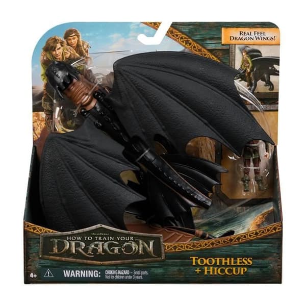 SPIN MASTER PACK DRAGON AND VIKING 25 CM KROKMOU Drakar Film