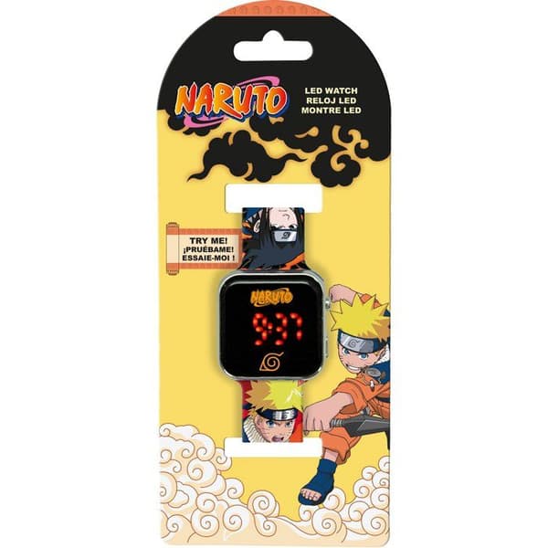 LED-klocka - BARNLICENS - Naruto 2 - Från 4 år
