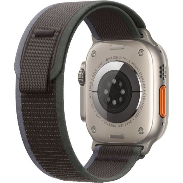 Apple Watch Ultra 2 GPS + Cellular - 49 mm - Titanfodral - Blå/svart Trail Loop-rem - S/M