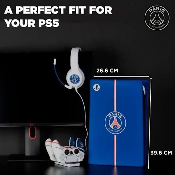 Skyddande frontplatta - KONIX - PSG - PS5 Slim - Silikon - Stötsäker - Reptålig - Blå