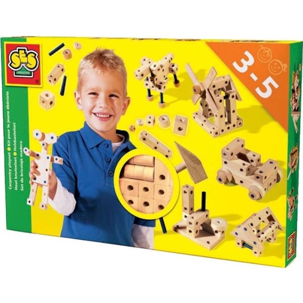 SES CREATIVE Kit för den unga skåpmakaren - Leksaksbyggnadsspel - Trä