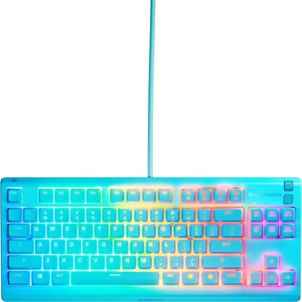 Trådbundet speltangentbord - STEELSERIES - Apex 3 TKL - Azerty - Himmelsblå