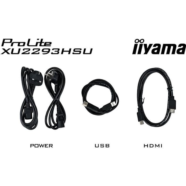 PC-skärm - IIYAMA - XU2293HSU-B7 - 21,5 FHD - IPS - 100Hz - 1ms - HDMI/DP - USB HUB - Högtalare - Svart