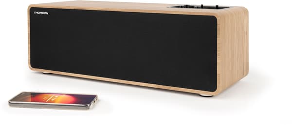 Bluetooth-högtalare - THOMSON - Trä och svart