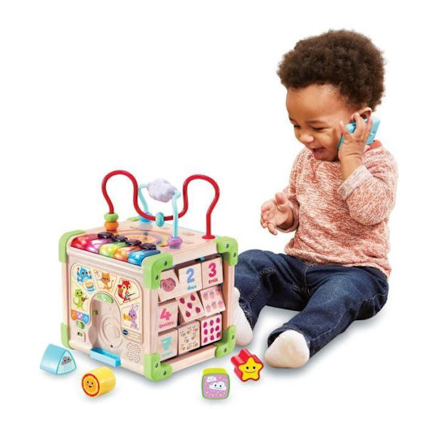 VTECH CUBE NATURE INTERAKTIV MULTIAKTIVITET (LEKSAK MED FSC-CERTIFIERAD TRÄDEL)