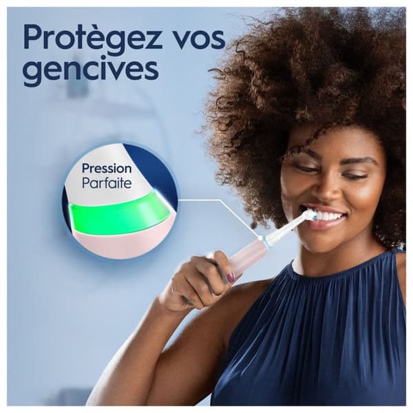 Elektrisk tandborste - ORAL-B - iO3 - Rosa - 3D oscillo-rotation/pulsering - Batteridriven