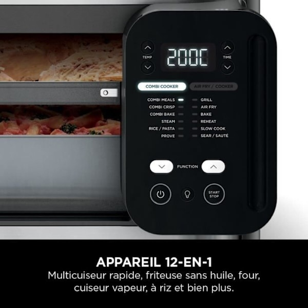 Combi Multicooker, ugn och oljefri fritös - NINJA - SFP700EU - 12-i-1 - 1780 W - Grå