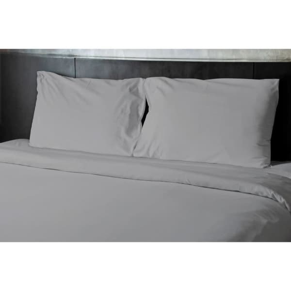 Platt lakan - HOME LINGE PASSION - 240 x 300 cm - Ljusgrå