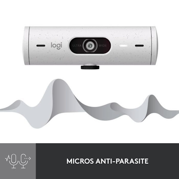 Logitech - Brio 500 HD Webcam med Auto - White Expo