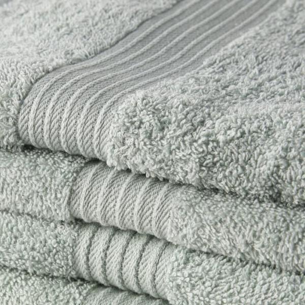 TODAY Essential - Set med 10 handdukar 50x90 cm 100 % bomull, Celadon färg