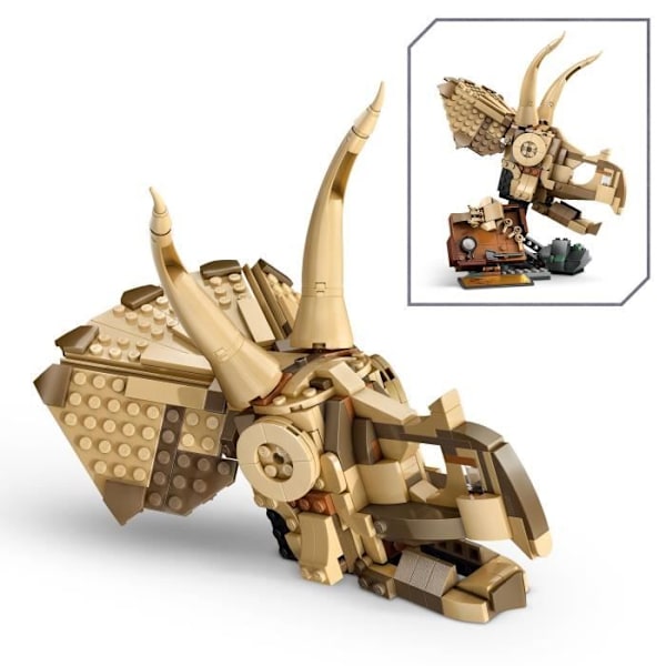 LEGO Jurassic World 76969 Dinosaur Fossils: Triceratops Skull - Spel för 9-åringar
