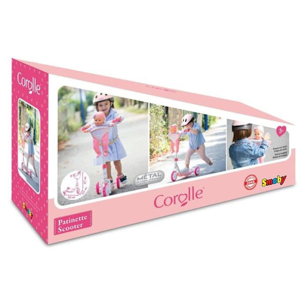 SMOBY Corolle Scooter 3Rdes 3 år