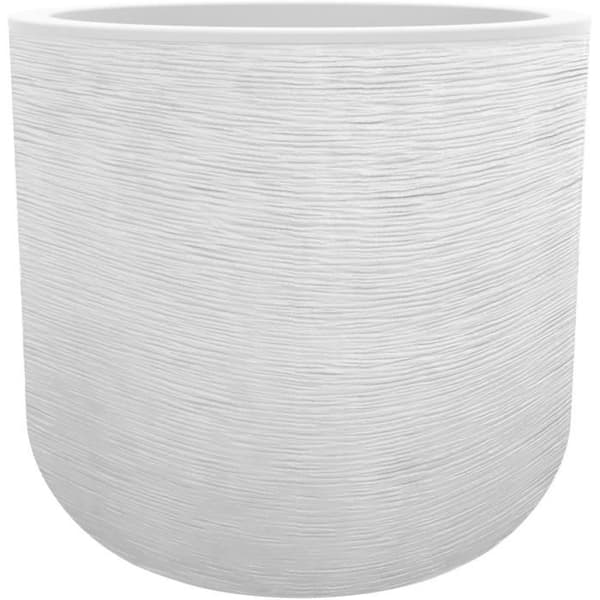 Blomkruka - EDA PLASTIQUE - GraphitUp - Rund - Cerused White - 67 L