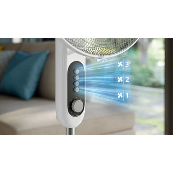 Stativfläkt - PHILIPS - CX5535/00 - 5000-serien - 230 m³/h Luftflöde - 28 dB(A) - Vit