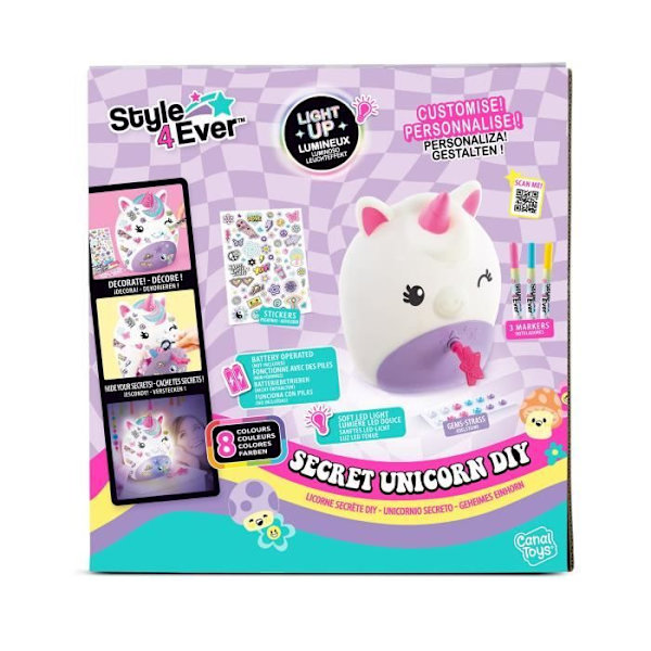 Canal Toys - Style For Ever - Secret Unicorn Lamp - OFG 301