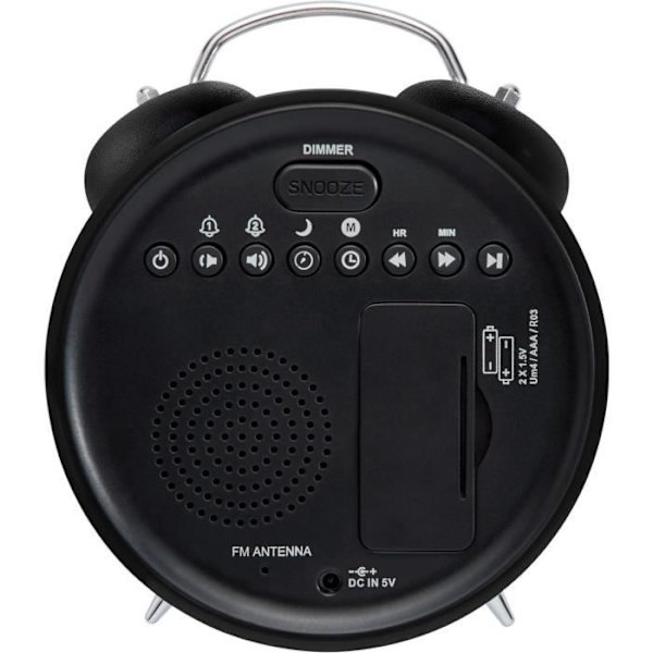 Klockradio - BIGBEN INTERACTIVE - RR90EPOKN - Svart - Vintage