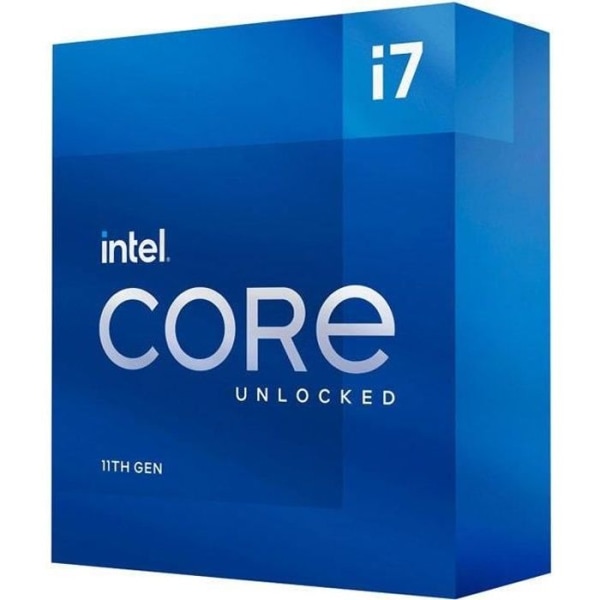 INTEL - Intel Core i7-11700-processor - 8 kärnor / 4,9 GHz - Sockel 1200 - 65W