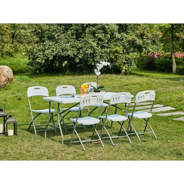 Vikbord - 180 cm - 8 personer - plast