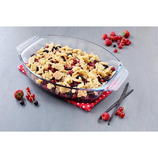 Oval ugnsform - PYREX - Dela med dig - 35 x 24 cm - Glas