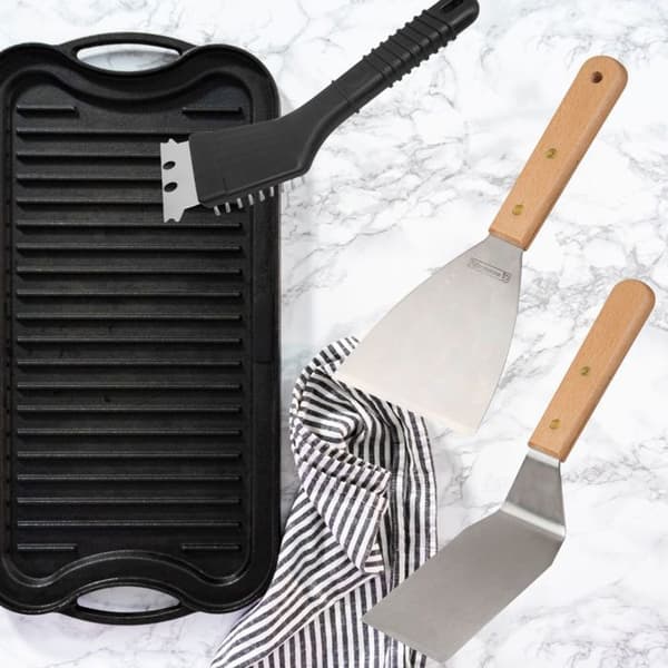 Set med 3 professionella redskap - FACKELMANN PROFESIONAL - För plancha