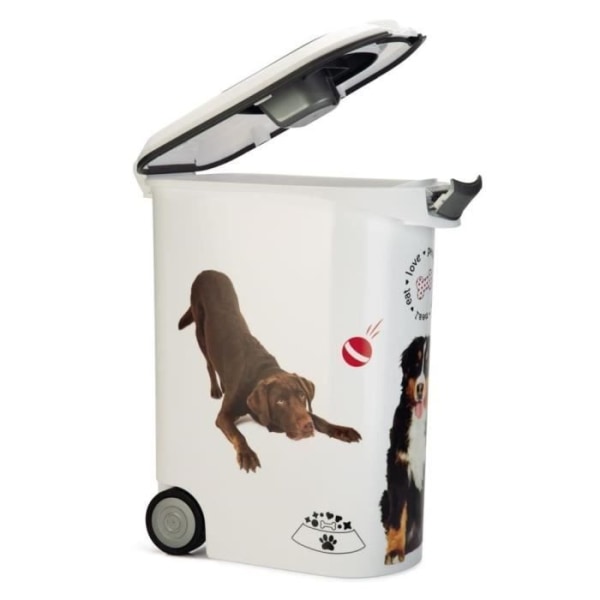 CURVER Älskar husdjur kibble container 20 kg - vit - för hundar