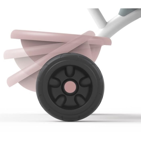 SMOBY Be Fun utvecklande trehjuling för barn - Metallstruktur - Rosa