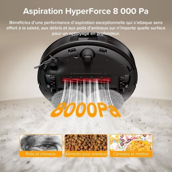 ROBOROCK QR 598 - Robotdammsugare - 8000 Pa - Multifunktionsstation - Trasselfri