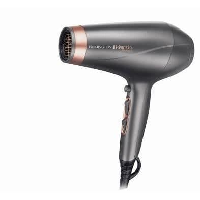 REMINGTON AC8820 Keratin Protect Hårtork 2200W - 2 koncentratorer + 1 diffusor - Grå