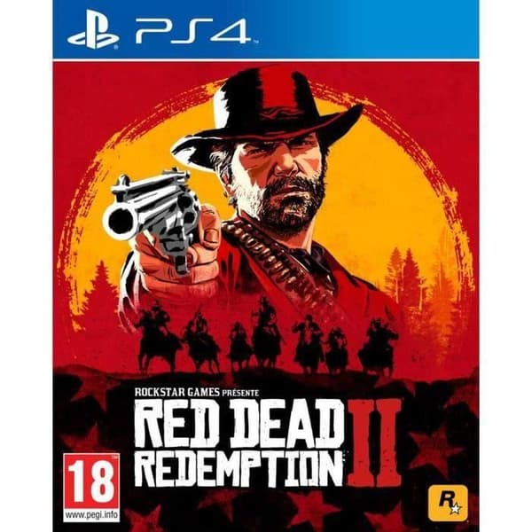 Red Dead Redemption 2 Standard Edition PS4 - Actionspel i box med Blu-Ray Vit 14 x 18 x 2 cm