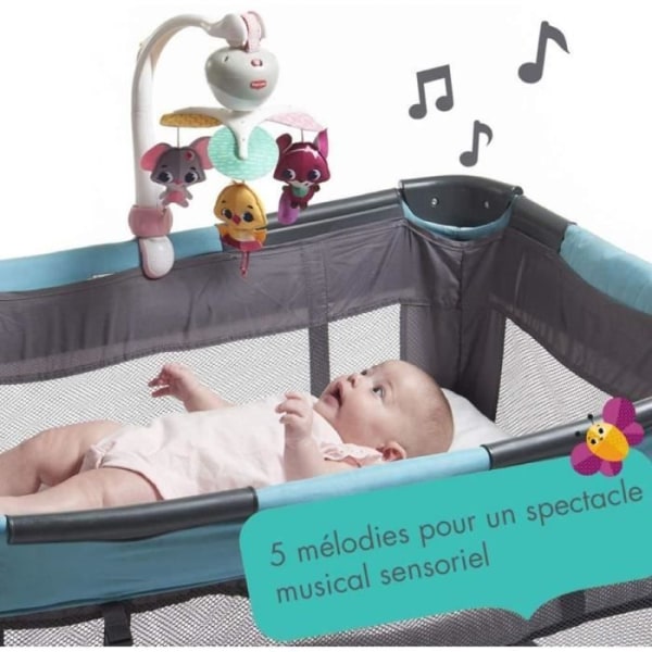 Tiny Love Travel Mobile för säng och barnvagn, 3 i 1 musikal för baby, 5 melodier, Princess Collection
