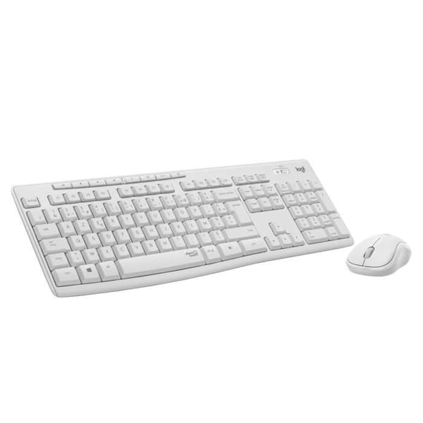 Pack tangentbordsmus - Trådlös - Logitech - MK295 - SilentTouch - Numerisk knappsats - Franskt AZERTY -tangentbord - Vit