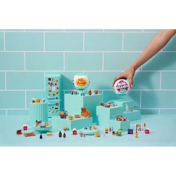 Presentset fyllt med kylskåp - MINI BRANDS - Realistiska minitillbehör