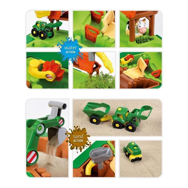 John Deere Sand & Water Multi-Game Table - KLEIN - 3948 - Mixed - Barn - Gul - Från 3 år