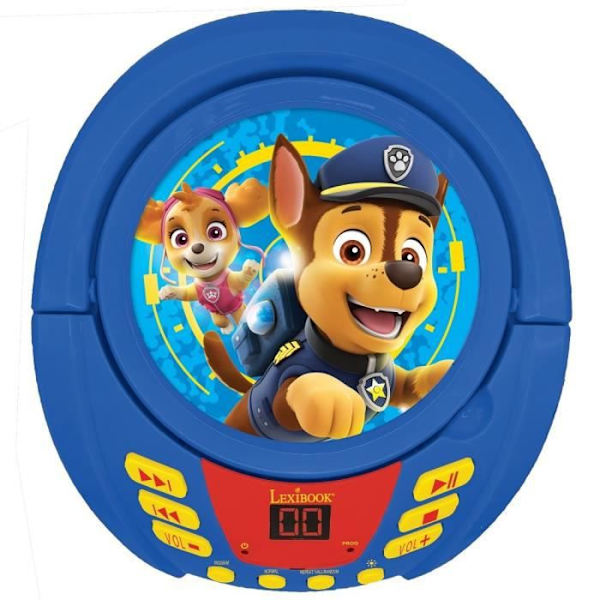Paw Patrol Bluetooth CD-spelare med ljuseffekter